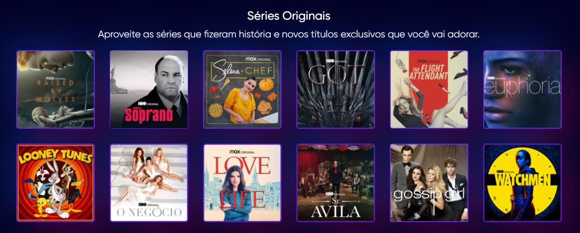Catálogo de séries originais do HBO Max