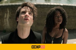 CCXP22: Morte e Sonho compartilham reflexões em cena inédita de Sandman; Neil Gailma manda recado ao Brasil