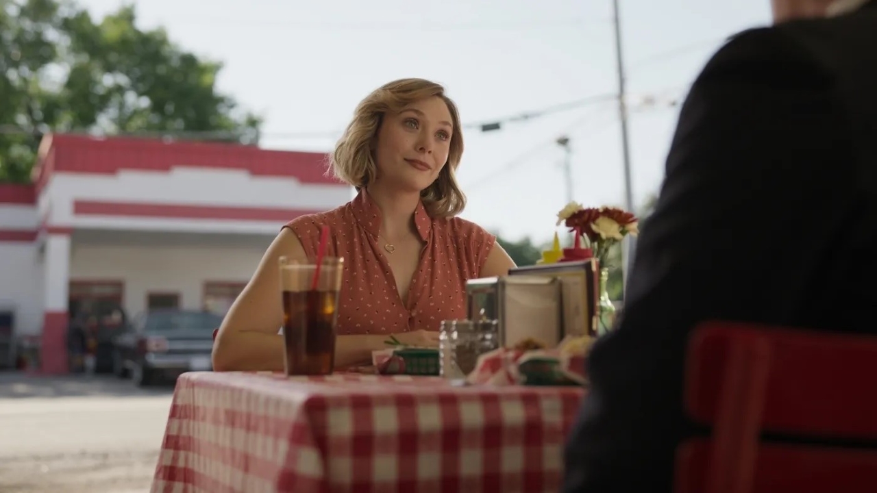Elizabeth Olsen como Candy em Amor e Morte (Reprodução / HBO Max)