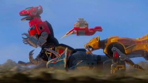 Dinozords em Power Rangers (Reprodução)